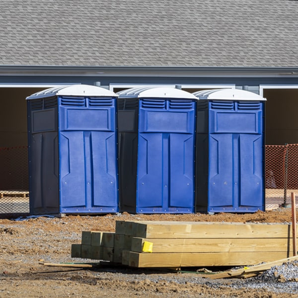 how can i report damages or issues with the portable toilets during my rental period in Haddam